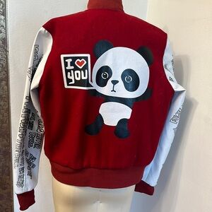 LFA Love x Fashion x Art Size Medium Women’s Varsity Jacket NWOT